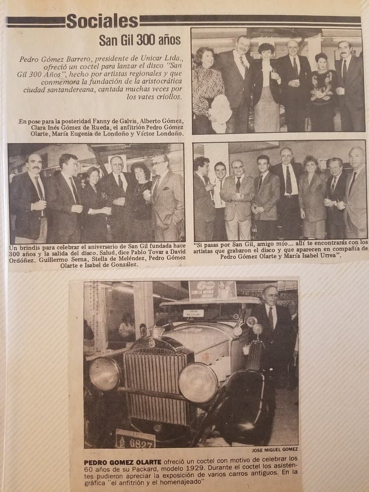 Peter and his family with classic cars
