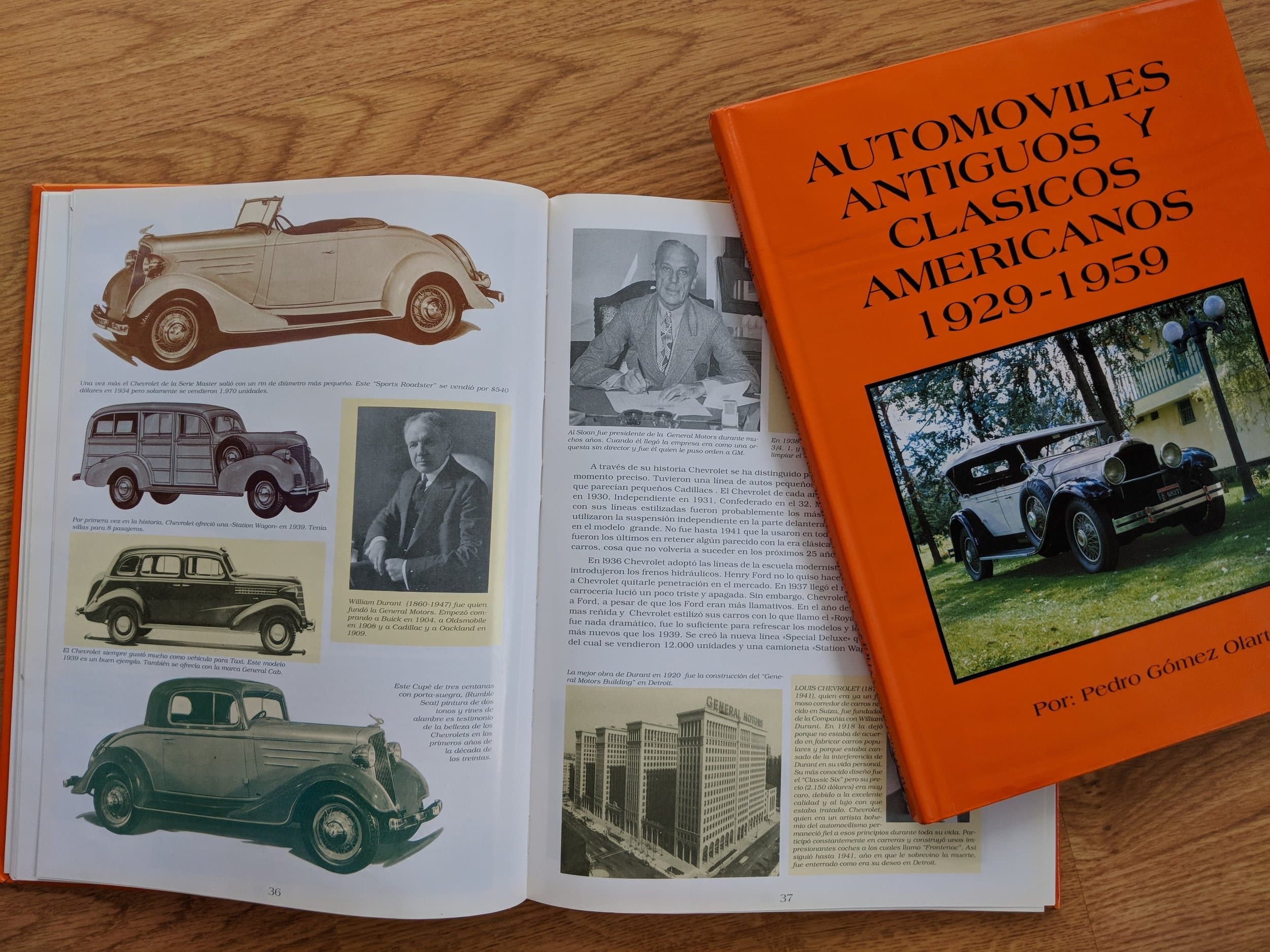 Cover of Peter's book on classic cars