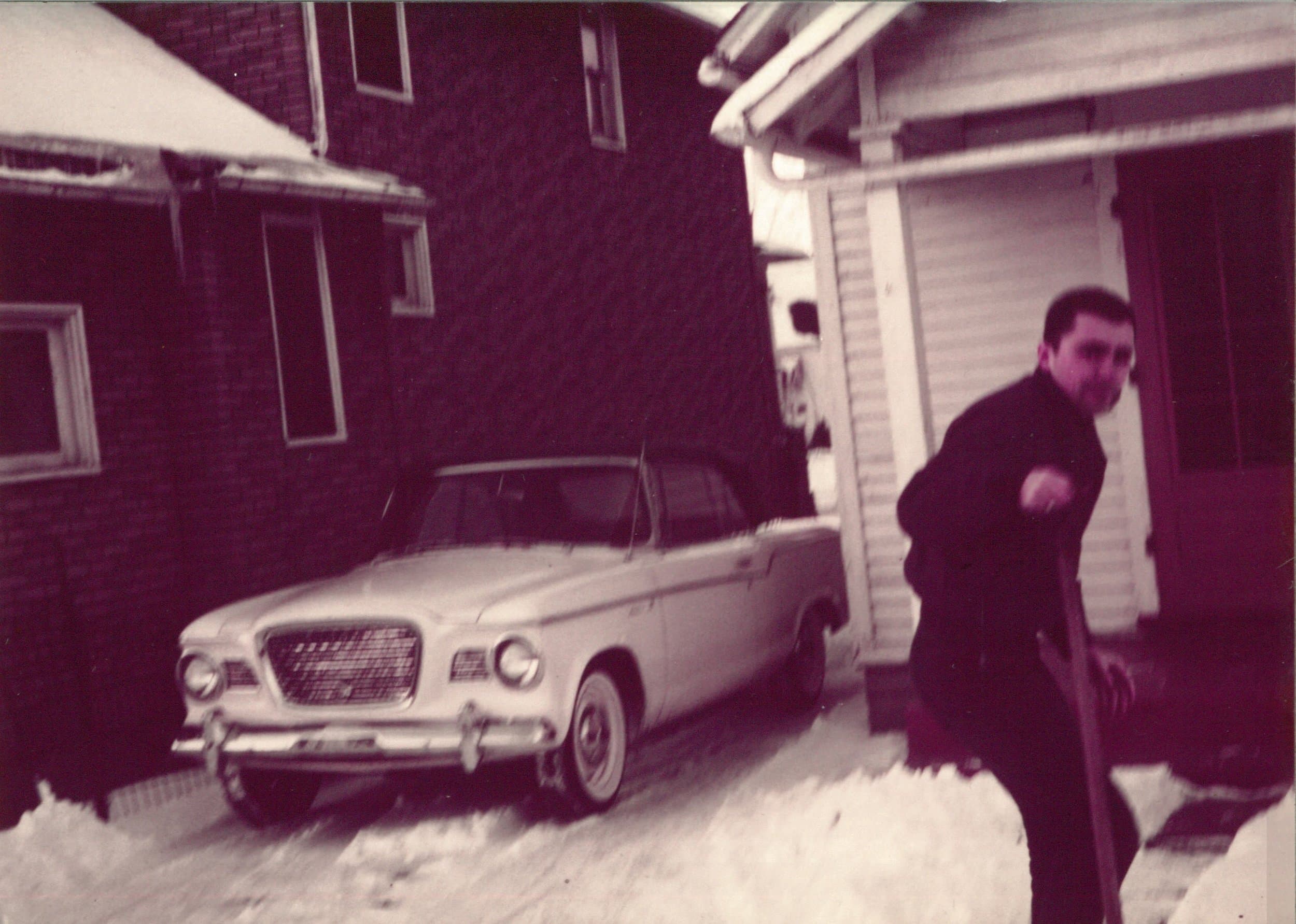 Peter in Schenectady with classic car
